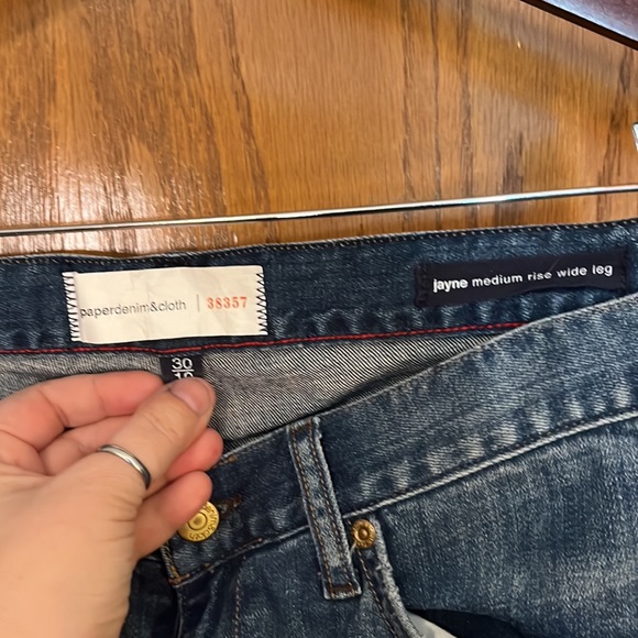 Paper Denim and Cloth Jayne Medium Rise Wide Leg Jeans - Picture 3 of 5